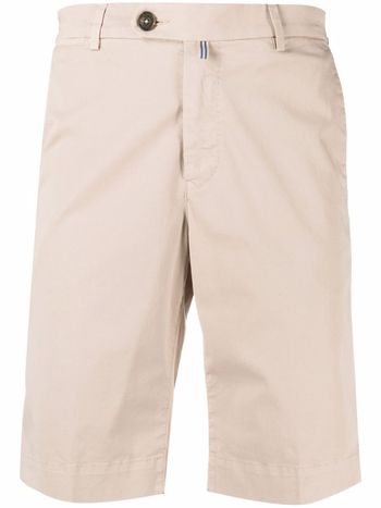 Corneliani pressed-crease chino shorts - Neutrals