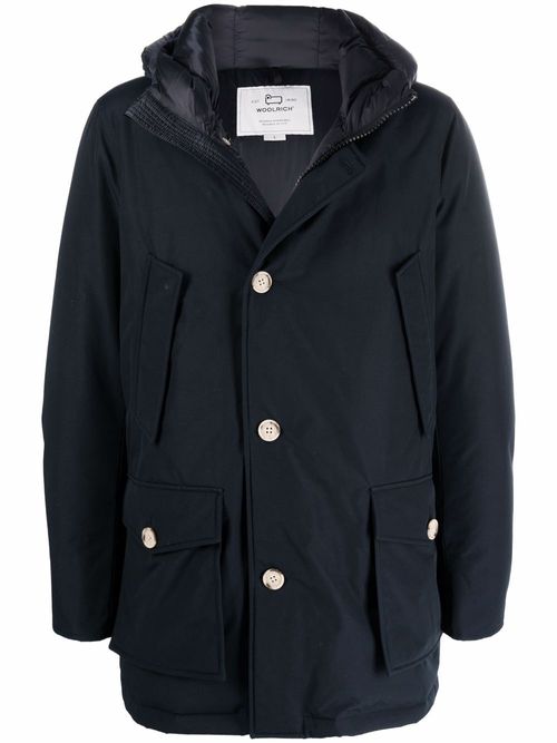 Woolrich down-feather hooded...