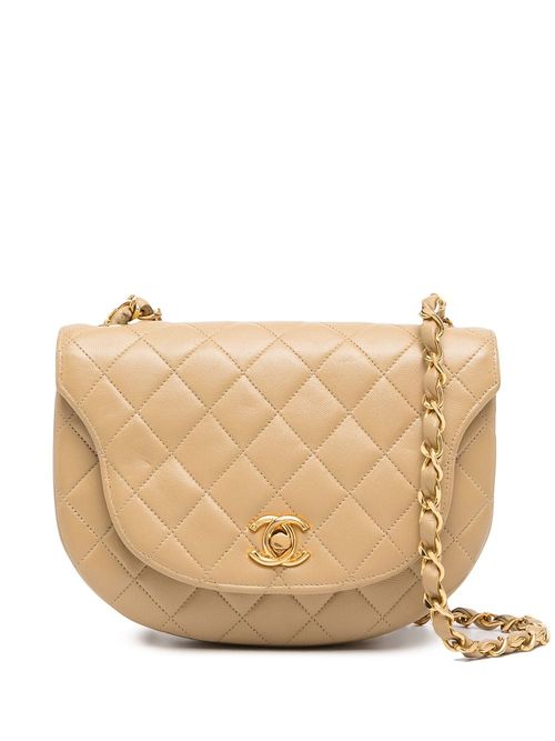 Chanel Pre-owned Diamond-Quilted Flap Shoulder Bag - Neutrals