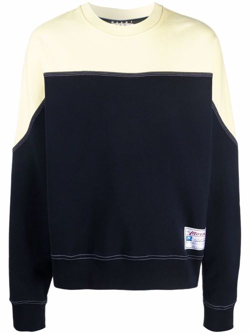 Marni colour-block sweatshirt...