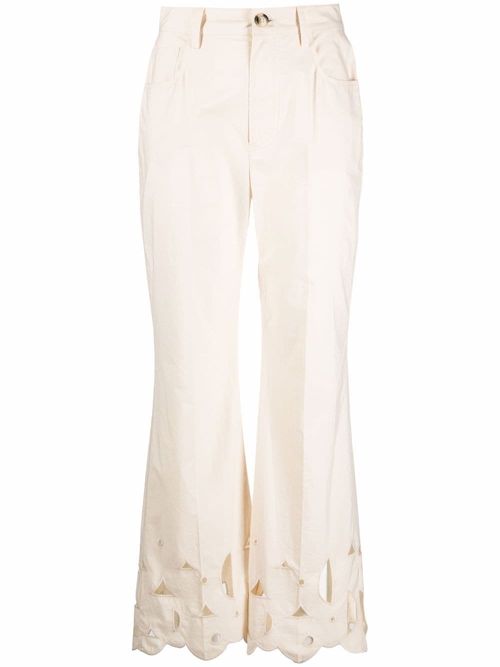 Nanushka Cropped Kick Flare Trousers - Farfetch