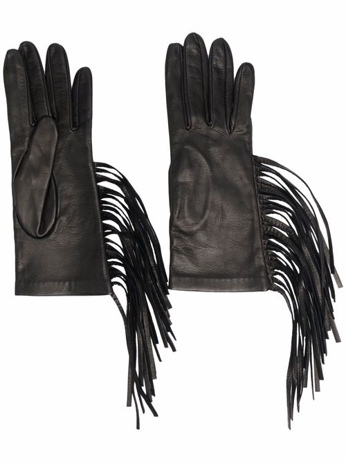 Manokhi fringe leather gloves...