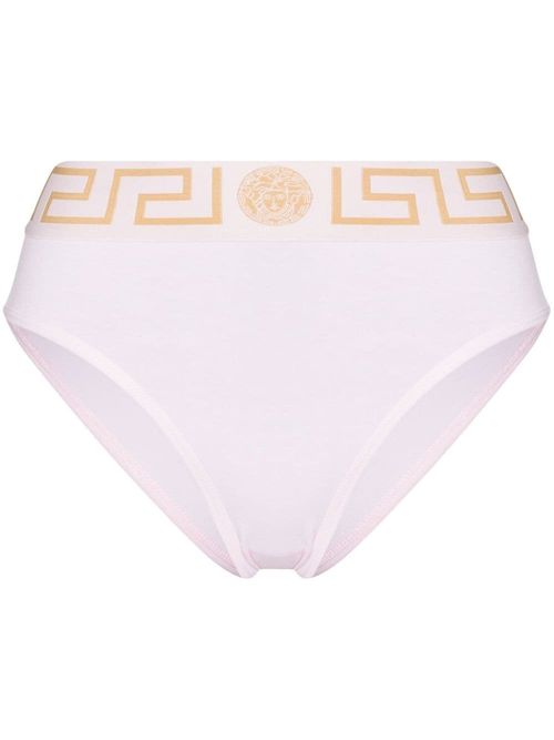 Versace Greca-detail Cotton Briefs - Farfetch