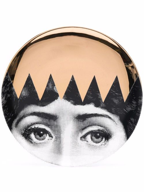 Fornasetti distorted face plate - Black, £150.00