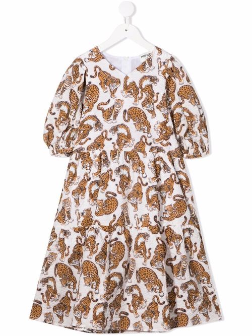 Kenzo Kids animal-print midi...