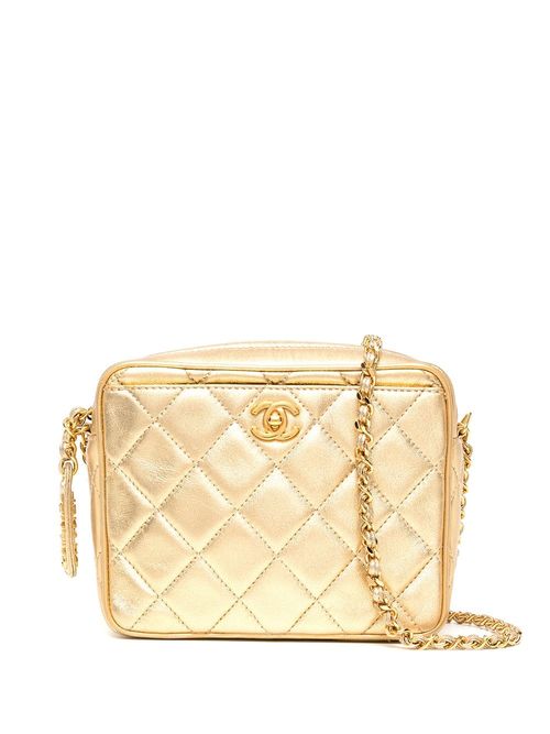 CHANEL Rope Handle Flap Chevre Leather Shoulder Bag White - Owned tweed  lace - up boots - CHANEL MINI RECTANGULAR FLAP BAG - Chanel Pre
