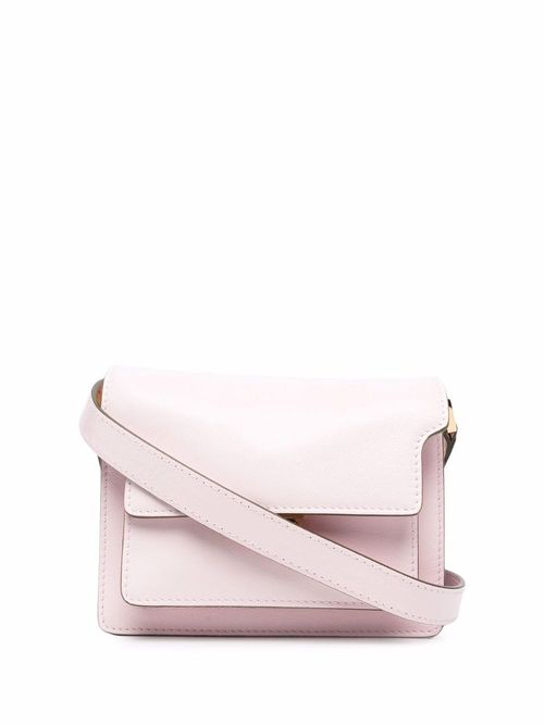 TRUNK SOFT mini bag in pink leather