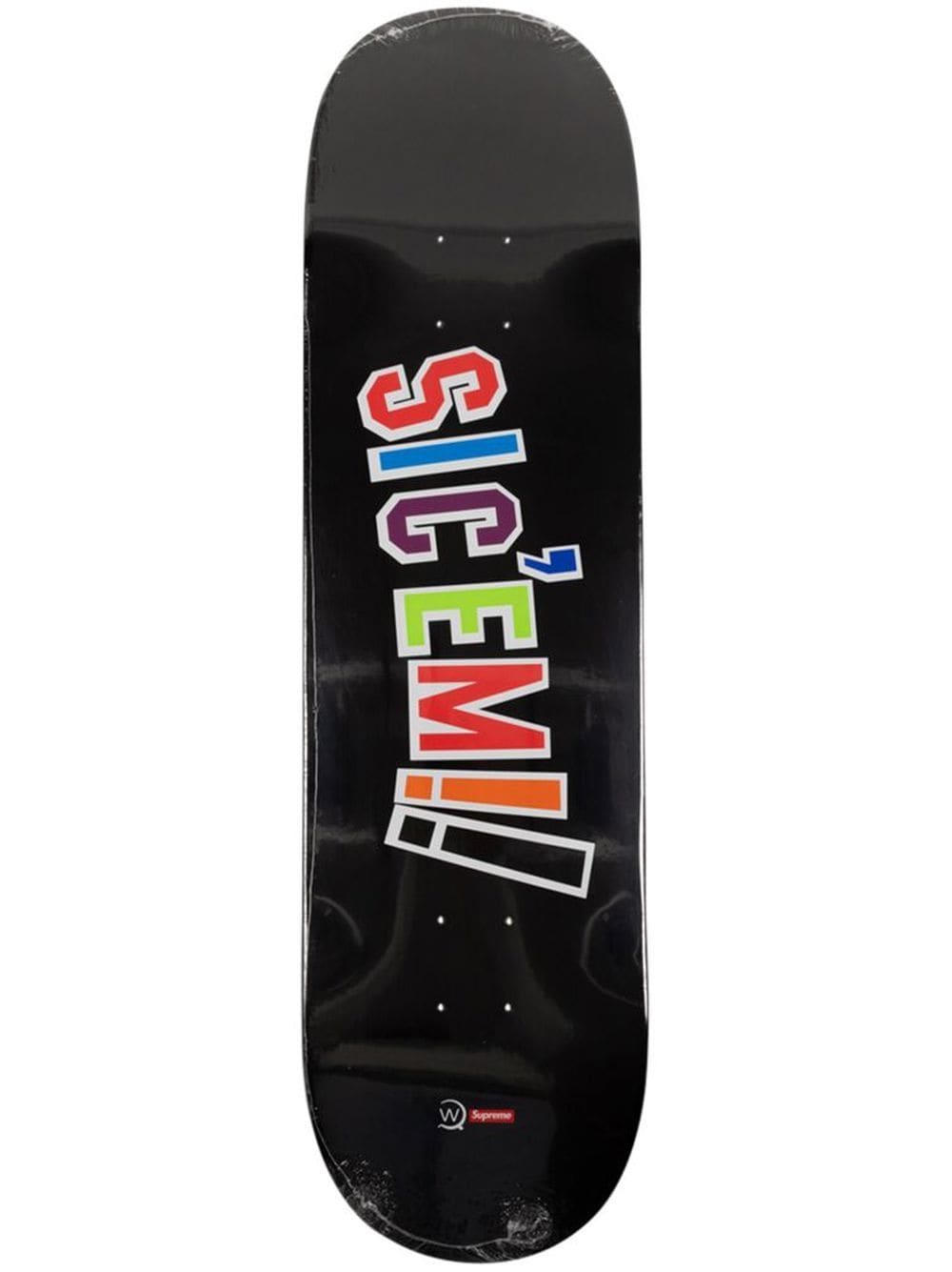 Supreme x WTAPS Sic'em! skateboard deck - Black | £180.00 | Grazia