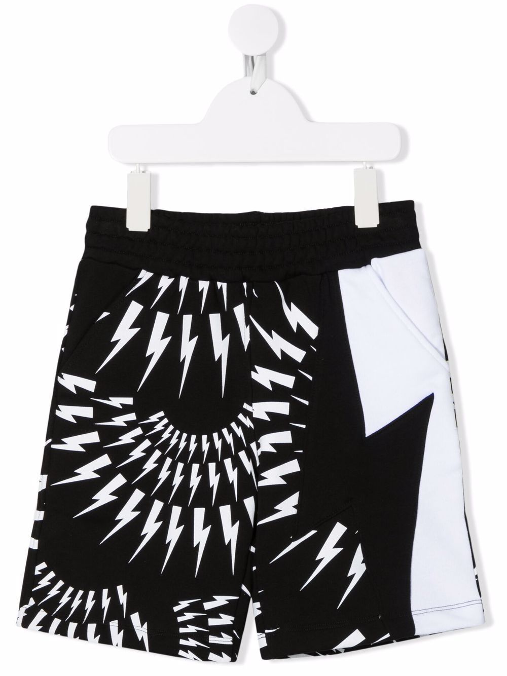 prada lightning bolt shorts