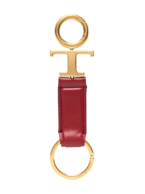 Tod's T-logo charm keyring -...