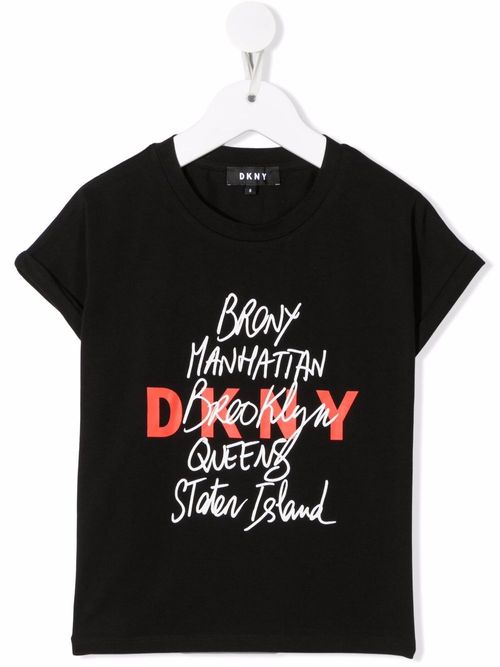 Dkny Kids logo-print T-shirt...
