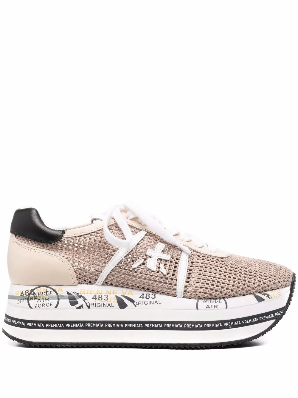 Premiata Beth platform sole sneakers Neutrals 200.00 Grazia