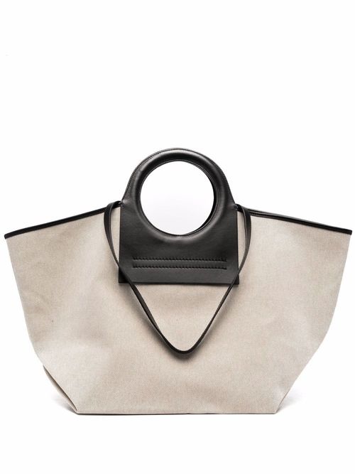 Hereu Large Cala Canvas Tote Bag - Neutrals