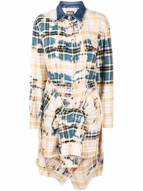 Diesel tie-dye check shirt...