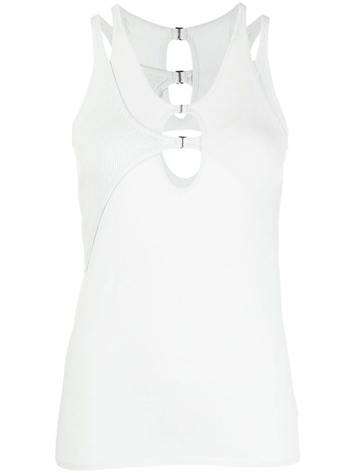 Dion Lee lace-up Eyelet Tank Top - Farfetch