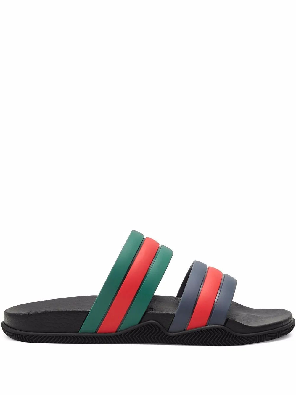 Gucci Web Stripe slides Green 320.00 Mirror Online