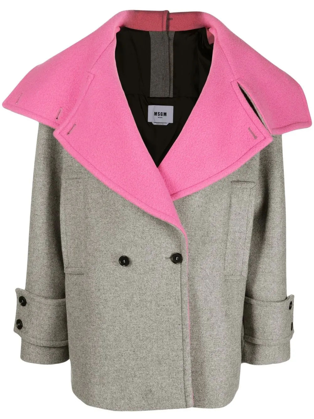 Msgm pink coat cheap