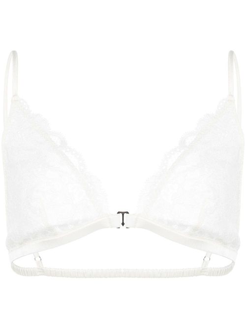 Fleur Du Mal Luxe triangle-cup Bra - Farfetch