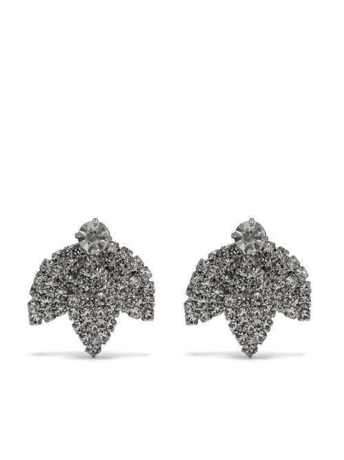 Jennifer BEHR Hailey Crystal-embellished Earrings - Silver