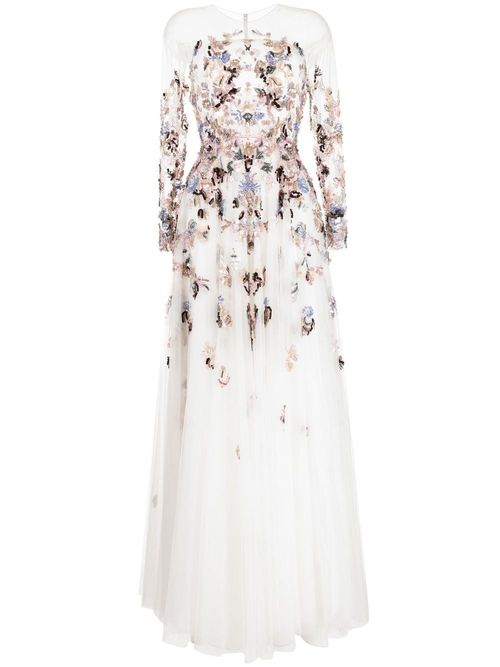 Saiid Kobeisy beaded tulle...