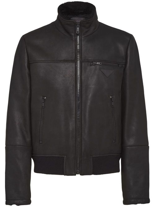 Prada sheepskin bomber jacket...