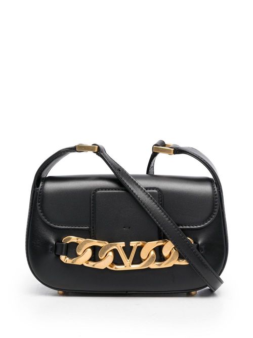 Valentino Garavani Black Crossbody Supervee Bag Valentino Garavani