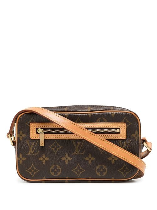 Pre-owned Louis Vuitton 2004 Pochette Cite Shoulder Bag In Brown