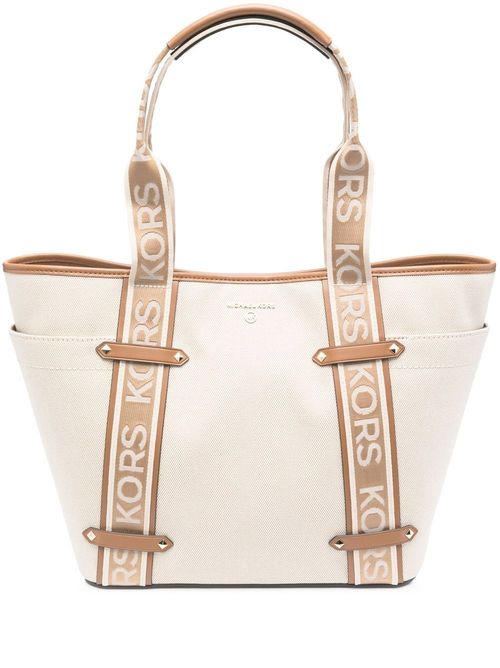 Michael Kors Maeve Large Logo Tote Bag - Neutrals