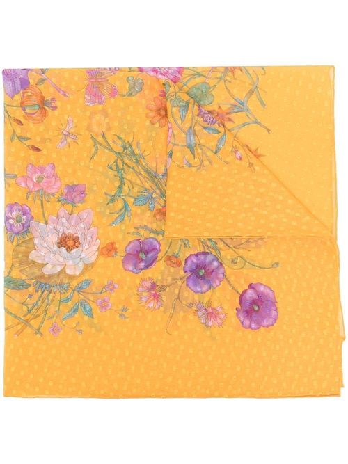 Gucci Flora print silk scarf...