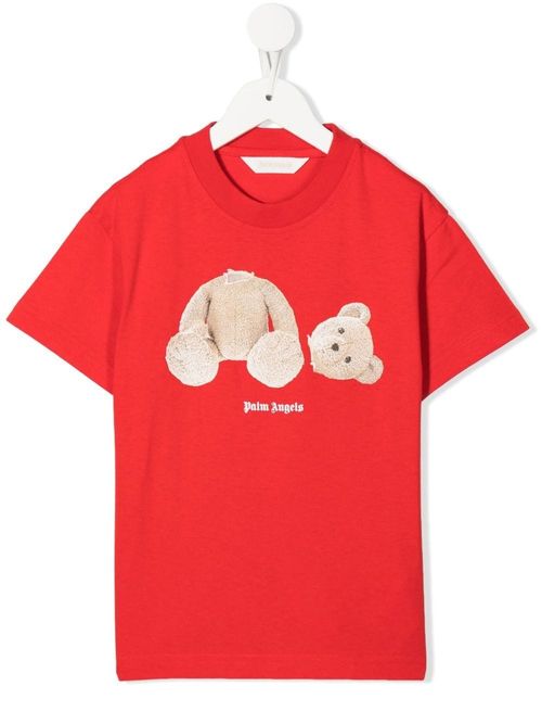 Palm Angels bear-print Logo T-shirt - Farfetch