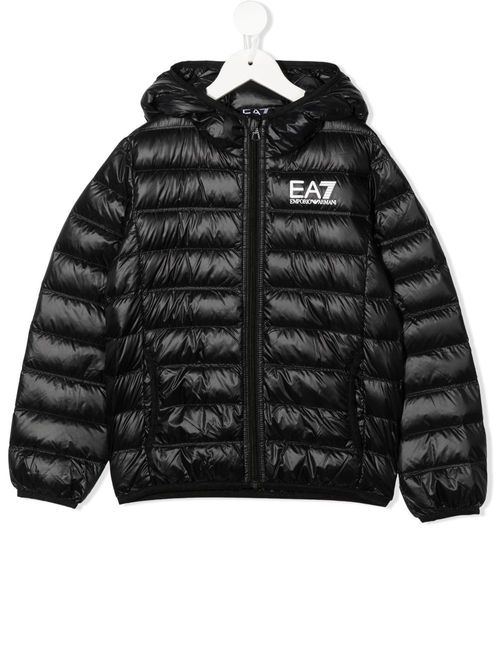 Emporio Armani all-over monogram-print Padded Jacket - Farfetch