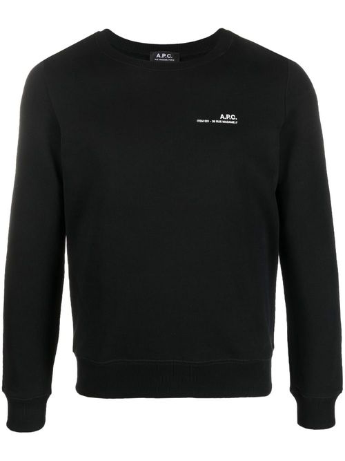 A.P.C. logo-print sweatshirt...