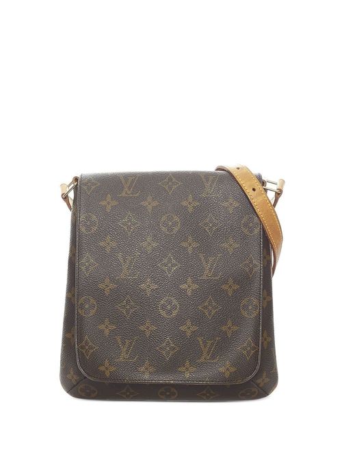 Louis Vuitton Musette Salsa Grey Canvas Shoulder Bag (Pre-Owned)