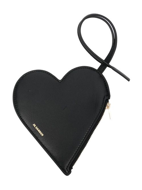 Jil Sander Heart Zip Coin Pouch