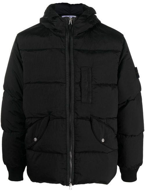 Stone Island Seamless Tunnel Down-TC Hooded Jacket - Farfetch