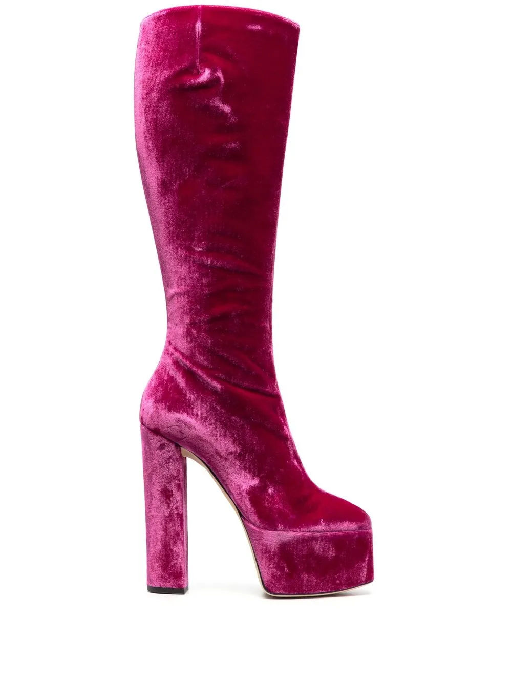 Hot pink hotsell velvet boots