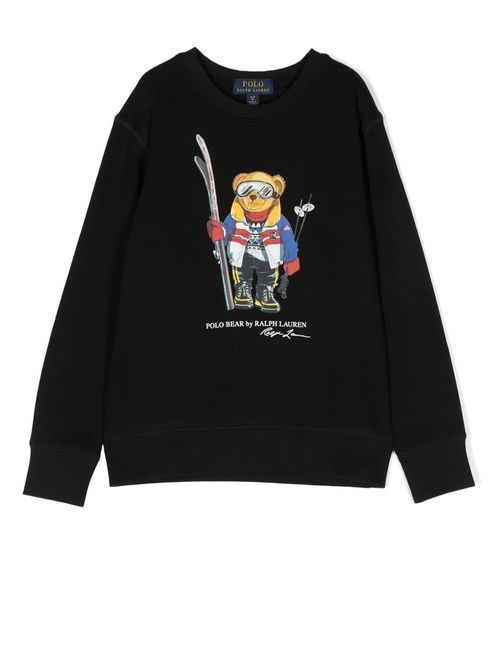 Black sweatshirt with Polo Bear print brand POLO RALPH LAUREN —  /en