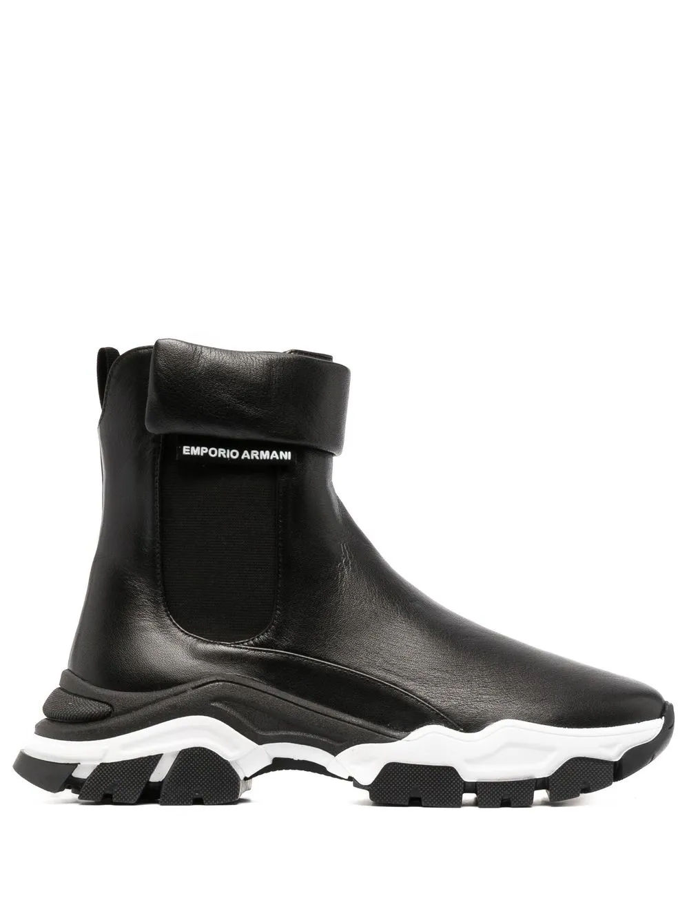 Emporio Armani sneaker style 35mm ankle boots Black 465.00