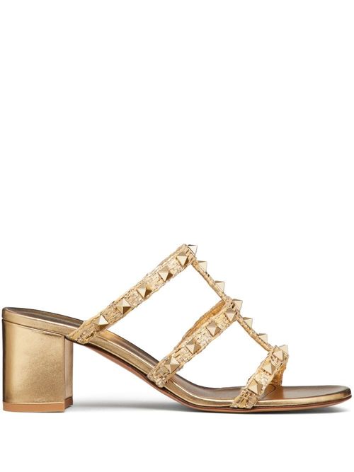 Valentino Garavani Raffia Rockstud Sandals