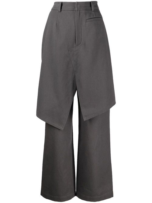 Goen.J layered twill trousers...