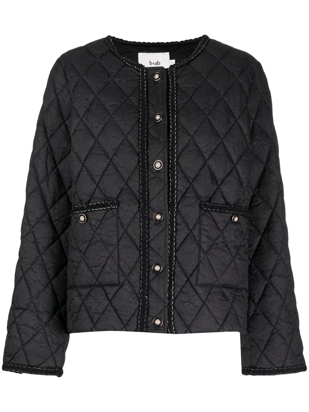 b+ab two-pocket quilted jacket - Black | £258.00 | Grazia