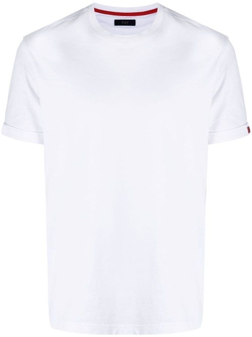 Fay logo-patch T-shirt - White