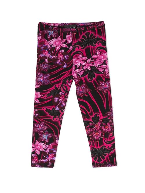 Versace Barocco-print Leggings - Farfetch