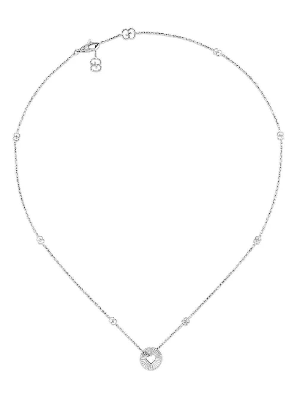 Gucci 18kt white gold Icon charm necklace Silver 2070.00 Grazia