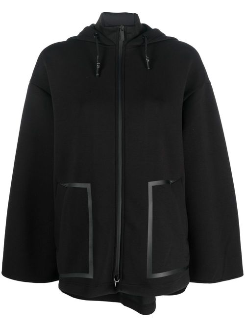 Emporio Armani Embossed-monogram Zipped Bomber Jacket in Black for