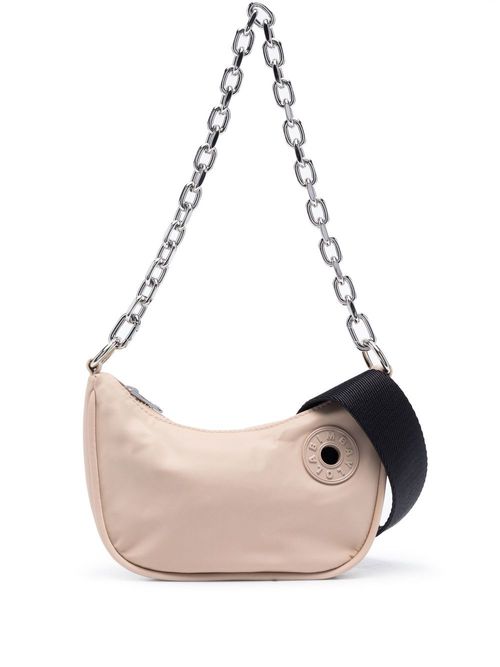 Bimba Y Lola Medium Bowling Leather Tote Bag in Black