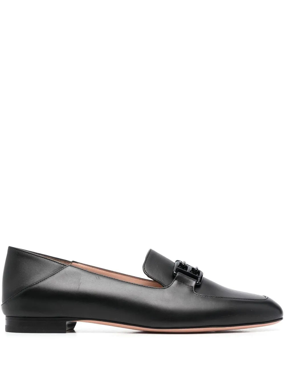 Bally logo plaque loafers Black 450.00 Mirror Online