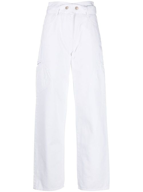 IRO belted straight-leg jeans...