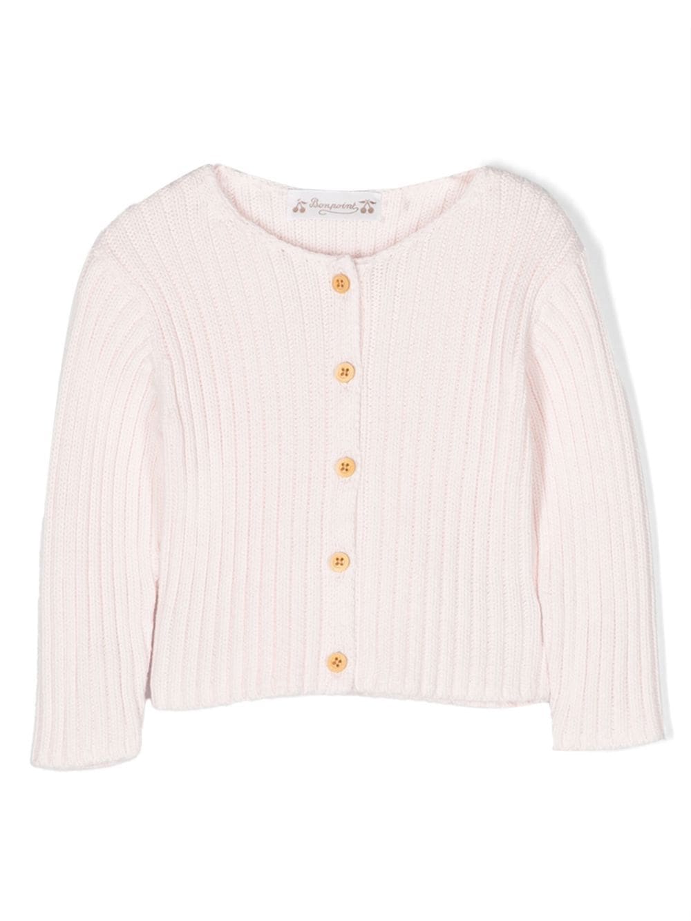 Bonpoint Fabara fine-knit cardigan - Pink