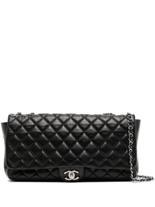 CHANEL Pre-Owned 2009-2010 diamond-quilted CC stitch denim